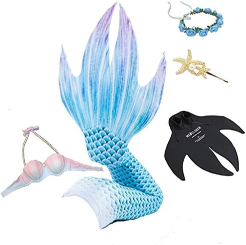 Mermaid Tails for Swimming with Monofin - Girls and Women Set