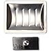 Vila Shower Soap Bar Stainless Steel Holder, Wall-Mounted Shower Dish for Human, Dogs, Cats, Dove and Ferrets, Self-Adhesive with Suction, Stainless Steel