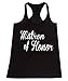 P&B Matron of Honor Women's Tank Top, S, Black
