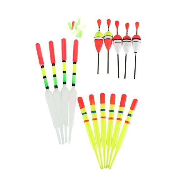 Sport-Fisher–15-Pieces-Set-EVA-Foam-Fishing-Float-Assorted-Sizes-Fishing-Lure-Floats-Bobbers-Slip-Drift-Tube-Indicator