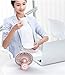 YKHENGTU Strong Wind 5.5 Inch USB Desk Fan,Quiet Personal Portable Innovative Design USB Table Desktop Fan,Pink