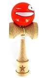 Super Kendama With Orange Face Ball And Extra String