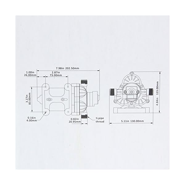 Seaflo-12v-28-GPM-45-PSI-Water-Pressure-Pump-Boat-Marine-Plumbing