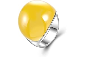 Zyoenxl Big Red Semi-Precious Stone Jewelry Ring for Female Girls Rings opal Anillos Accessories Ring