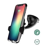 Wireless Car Charger, Auckly Qi Fast Wireless Charger Car Phone Holder,With Type C Cable Port Car Mount Air Vent Stand Fast Car Charging Pad for Samsung Galaxy Note 8 S8 Plus S8 S7 S7 Edge Note 5 etc
