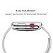 Apple Watch 38mm Series 3 / Series 2 Case, NSR New Design Slim PC Hard Screen Protector Cover Case for iWatch Series 3 / Series 2 38mm - Clear