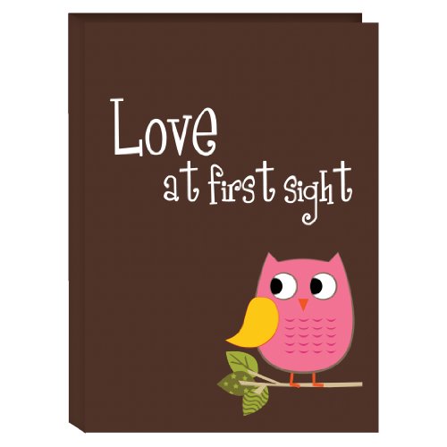 Pioneer Photo Albums I-46B/O 36-Pocket Baby Owl Designer Photo Album, Pink