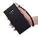 Crosspace Compatible with Galaxy Note 9 Case [6.1 inch,2018 Release] Wallet Case, Flip Handbag Shell Women PU Leather Slim Holster Magnetic Folio Cover with Card Holder Wrist Strap-Black