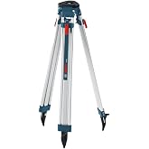 BOSCH BT160 63 in. Aluminum Contractor's Tripod | Aluminum construction, adjustable height, secure mounting, contractors, stable mounting, surveying, construction, outdoor