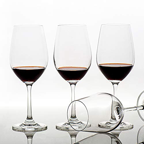 16 Ounce Set of 8,Hand Blown Crystal Wine Glasses Red/White Wine Glass Made from 100% Lead Free Premium Crystal Glass, Perfect for Any Occasion