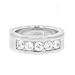 FlameReflection Stainless Steel Men’s Wedding Band Cubic Zirconia Engagement Ring size 10