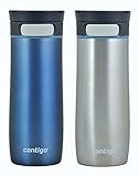 Contigo Autoseal Transit Travel Mug, 14oz - Stormy Weather & Stainless Steel (2 Pack)