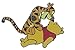 Disney Tigger Sitting on Pooh Pin