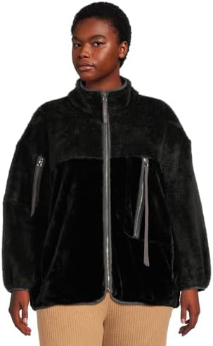 UGG Women's Marlene Sherpa Jacket Ii Coat, Black, XS at Amazon
