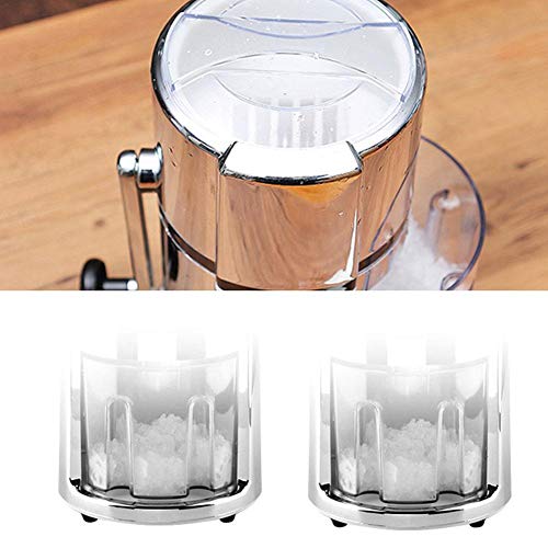 Eiscrusher Maschine Manueller Ice Crusher, Metall Eiszerkleinerer, 25 X 15 X 15 Cm, Silber – Bild 7