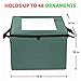 ProPik Christmas Ornament Storage Box, Organizer Holds Up to 48 Xmas Balls with 3 Separate Removable Trays, Container has Dividers to Organize Holiday Tree Ornaments (Green)