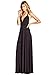 12 Ami Solid Convertible Multi Way Long T-Shirt Maxi Dress - Made In USA