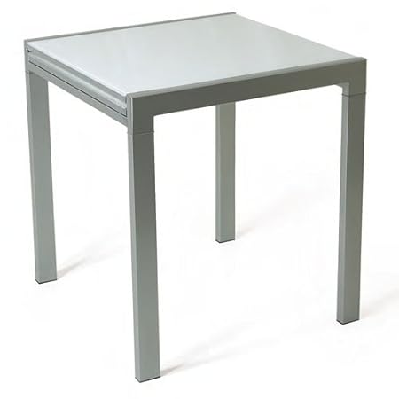 Tavolo Allungabile Vetro Temperato Bianco Cm 70 X 70 Amazon