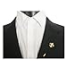 Hansicod Men's Lance Golden Lapel Stick Brooch Pin for Suit Tuxedo Corsage(Golden)