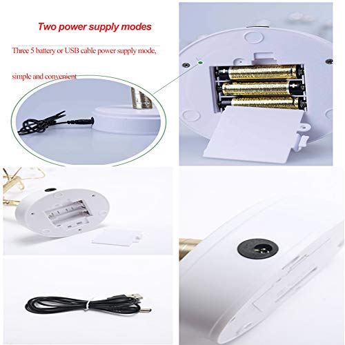 Auelife Upgraded Copper Wire Tree Branch Lights,Warm White LED with 36 White Pearls,Table Lamp for Home Decoration, Wedding Sign,Living Room,Bedroom