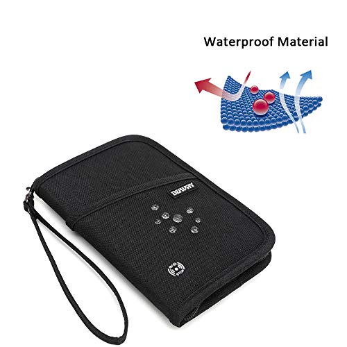 Defway Passport Wallet RFID Blocking Travel Organizer Bag, Family