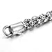 Men's Bracelet BlueFox Skull Titanium steel Link bracelet,pack 1,8.5