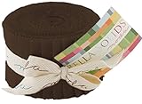 Bella Solids Brown Jr Jelly Roll (9900JJR 71) by Moda House Designer for Moda