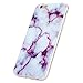 iPhone 6 Plus Case, iPhone 6S Plus Case, PHEZEN IMD Purple Marble Pattern IMD Design Cute Creative Anti-Scratch Bumper Ultra Slim TPU Soft Case Rubber Silicone Skin Cover for iPhone 6/6S Plus 5.5 inch