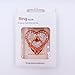 Universal Phone Ring Stand Holder UCLL Romantic Heart Crystal Finger Grip 360 Degree Rotating Ring Grip Cell Phone and Tablets Anti Drop Ring for iPhone iPad Samsung LG HUAWEI SONY (Gold- Blue)