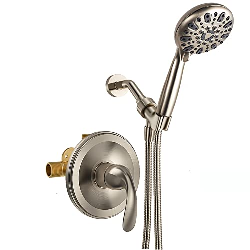 WRISIN Shower Faucet Set with Valve, Shower Kit with Valve and Handheld