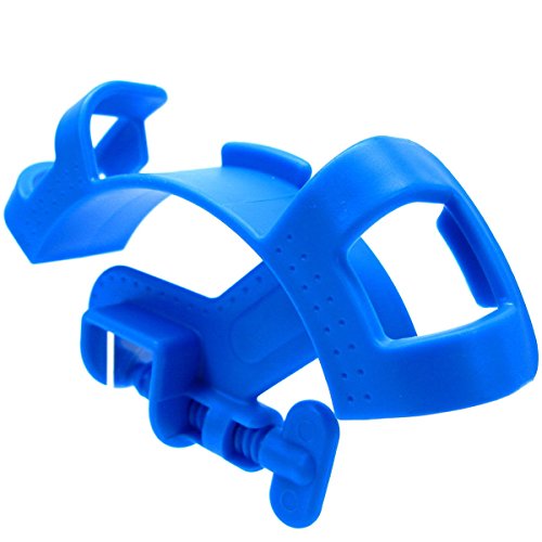 Adjustable Aquarium Hose Holder Fish Tank Filter Water Pipe Mount Pack Of 5 - Blue