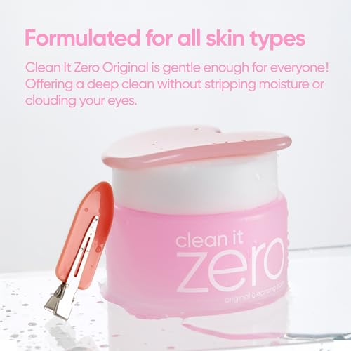 BANILA CO Clean it Zero Original Cleansing Balm | Korean Makeup Remover, Cleansing Oil, Facial Cleanser for All Skin Types | Vegan | Made with Acerola Berry & Vitamin C (100ml / 3.38 fl. oz)