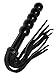 Prairie Horse Supply Leather Flogger with 5 Rounded Knobs Premium Quality Thick Leather Tails Solid Handle and Turkhead Knot Short Whip Stick Rod Crop