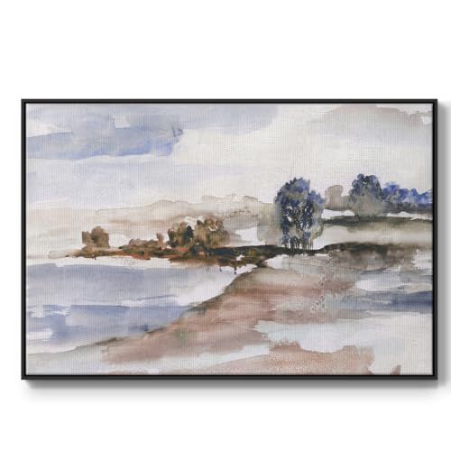 Renditions Gallery Abstract Canvas Wall Art Mountain Cave: Reflections Of Seren…