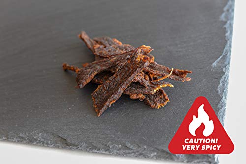 People's Choice Beef Jerky - Tasting Kitchen - Nashville Hot - Pounder of Super Spicy Jerky - Compare to World's Spiciest Heat of Carolina Reaper, Scorpion, Ghost Pepper - 1 Pound, 16 oz - 1 Bag