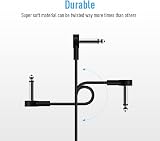SONICAKE 6 Inch Right Angle Patch Cable 1/4 Inch Mono 6 Pack view 3