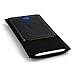 Dockem Felt Wallet Sleeve for iPhone SE 3 (2022), SE 2 (2020) & 8/7 / 6 / 6S - Minimalist Wool-Style Fabric Sleeve with 2 Synthetic Leather Card Slots: Professional Executive Slip-on Cover [Black]