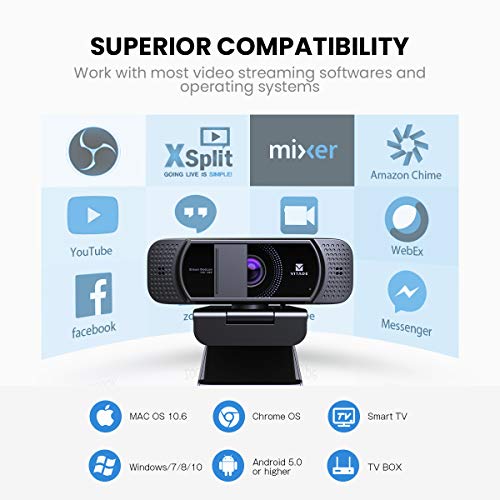 Webcam-with-Microphone-1080P-Vitade-672-HD-Webcam-with-Privacy-Cover-USB-Desktop-Web-Cam-USB-20-Plug-and-Play-for-Streaming-Gaming-Conferencing-Mac-Windows-PC-Laptop-Computer-Skype-Twitch-Youtube