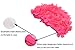 Medifier Lace Vintage Swim Cap Floral Petal Retro Style Bathing Caps for Women Rose (Rose Red)