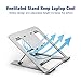Besign Adjustable Aluminum Laptop Stand, Ergonomic Riser Notebook Computer Holder Stand Compatible with Apple MacBook Air Pro, MacBook Air, Dell, HP, Lenovo More 10-15.6″ Laptopsthumb 3