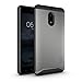 TUDIA Nokia 6 (2017) Case, Slim-Fit Heavy Duty [Merge] Extreme Protection/Rugged but Slim Dual Layer Case for Nokia 6 2017 (Metallic Slate)
