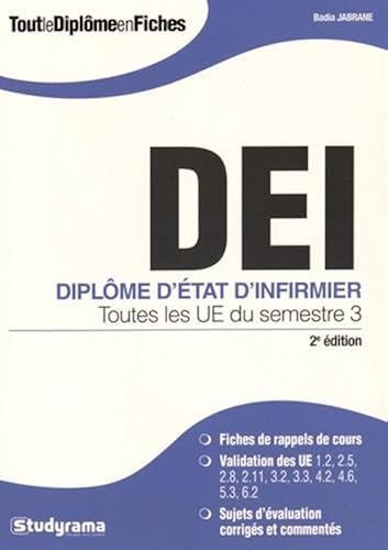 Download Diplôme d'Etat d'infirmier : Toutes les UE du semestre 3 PDF