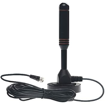 Digital Outdoor Indoor Tv Antenna With Magnetic Base And 165 Feet Long Cable For Tv Tuner 35 Mile Vhf Uhf Long Range