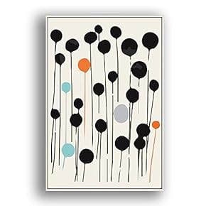 Framed Canvas Wall Art for Living Room, Bedroom Illustration Canvas Prints for Modern Home Decoration Ready to Hang - 16"x24" inches