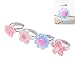 Adjustable Flower Ring for Kids Multi Color Cute Rings For Girls Handmade Jewelry Set of 8, 4 Different Kinds of Style