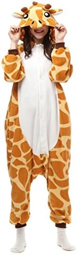 Jusebridal Unisex Sleepsuits Pajamas Cosplay Costumes Adult Sleepwear Carton Giraffe S