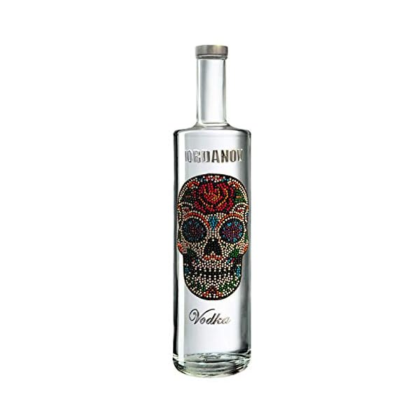 Prime Presents Geschenkset: Iordanov Vodka (0,7 l) - Flower Skull! Geschenkset inkl. 2 Tumbler-Gläsern! Experte… – Bild 3