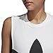 adidas Women's Trefoil Tank Top, White/Black, S