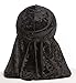 Velvet Durag Doo Du Rag – Black Colored Mane Du-rag Cap Hat For Women Or Men XL XXL Long Thick Color 360 540 Designer Gay