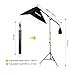 CRAPHY Photography Softbox Lighting Kit 12x45W Studio Continuous Light with 6.5ftx 10ft Background Support System Stand, 3X Backdrops (Green,White,Black) for Portrait, Product and Video Shooting